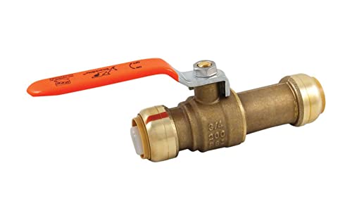 SharkBite 3/4 in. Brass Push Fit Slip Ball Valve Full Port