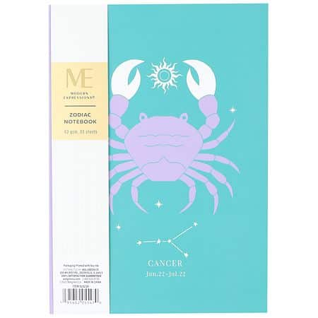 Modern Expressions Cancer Zodiac Notebook - 1.0 Ea