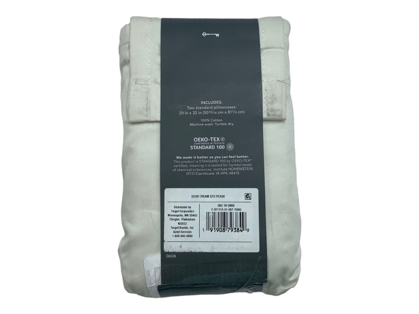 Standard 400 Thread Count Solid Performance Pillowcase Set Sour Cream - Threshold™