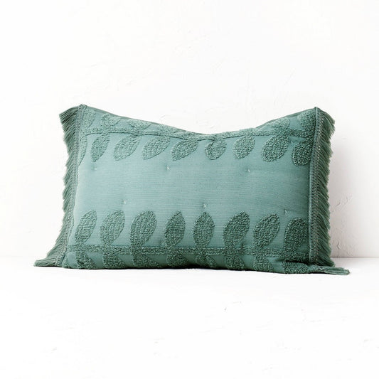 Standard Vintage Chenille Sunset & Vine Quilt Sham Light Teal - Opalhouse™ Designed with Jungalow™