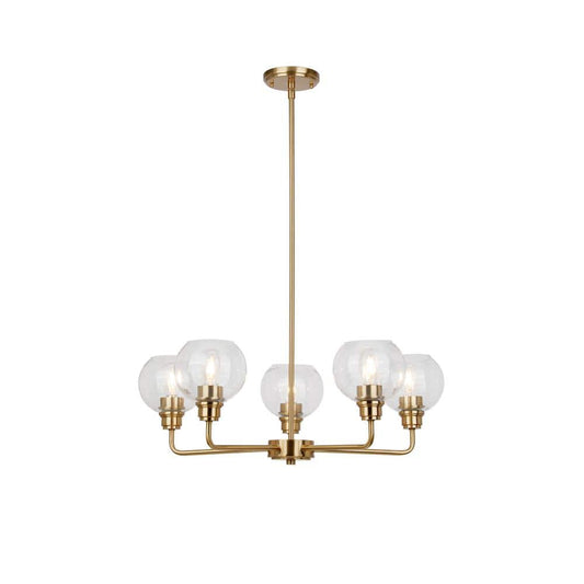 Luminosa 5-Light Chandelier with Gold Finish