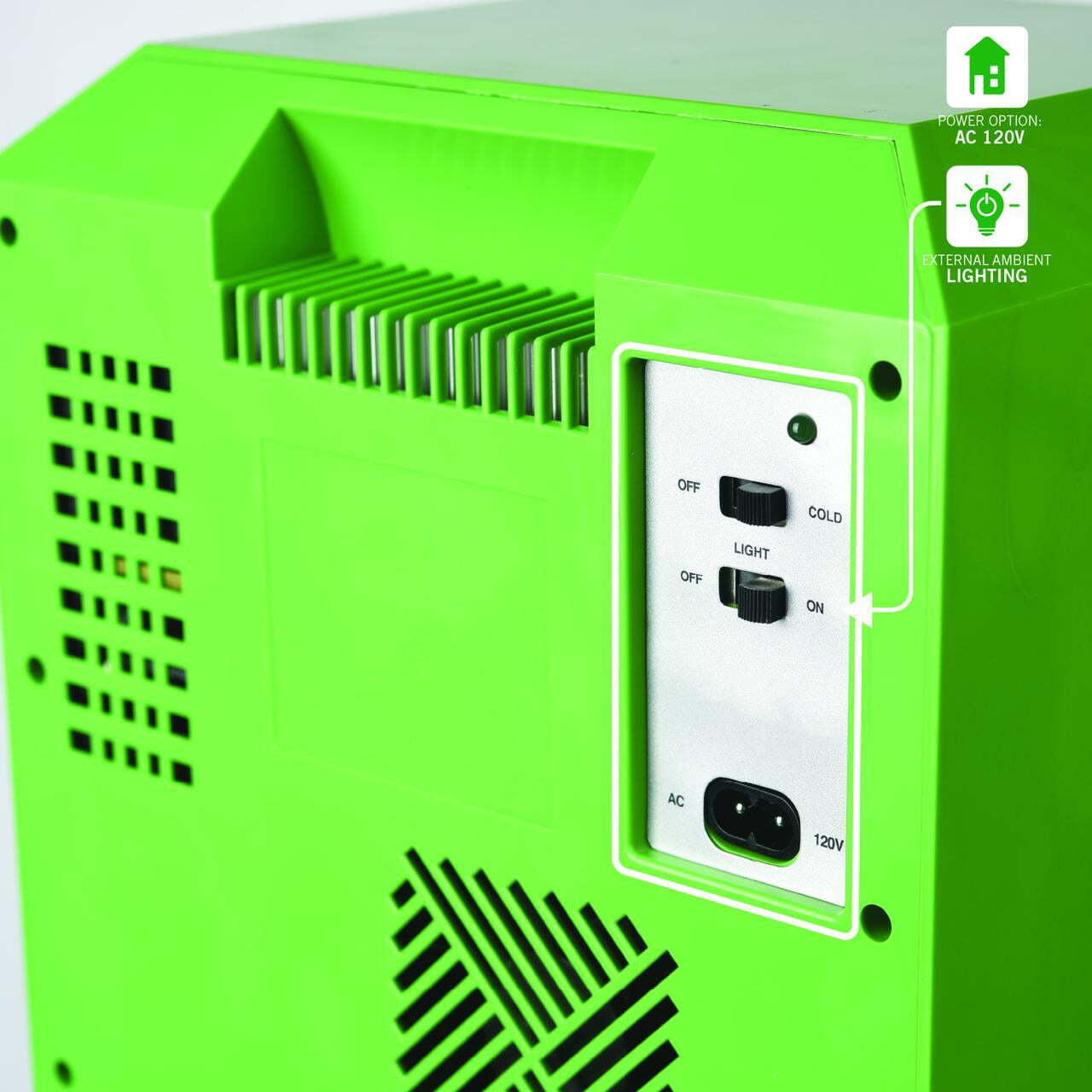 Minecraft Green Creeper Full Body Figure Mini Fridge Thermoelectric Cooler 8L