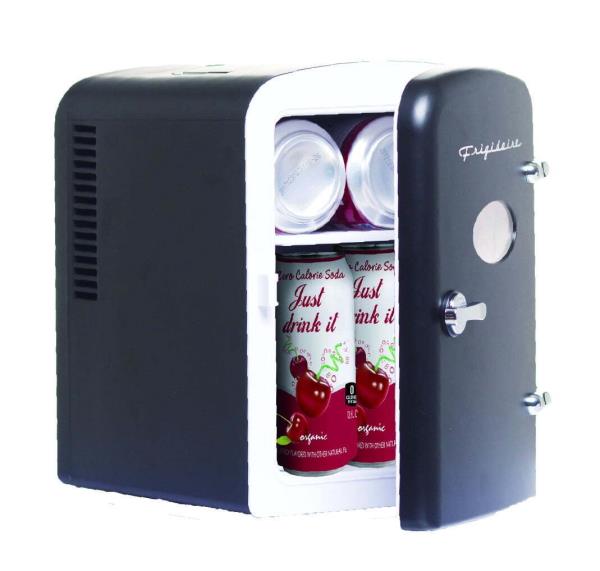 6 CAN MINI RETRO BEVERAGE FRIDGE