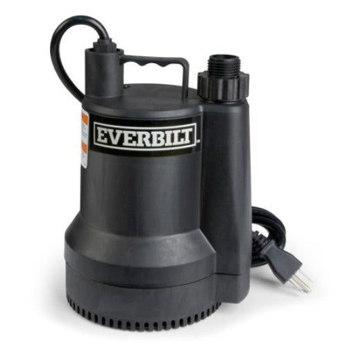 Everbilt 1/6 HP Plastic Submersible Utility Pump