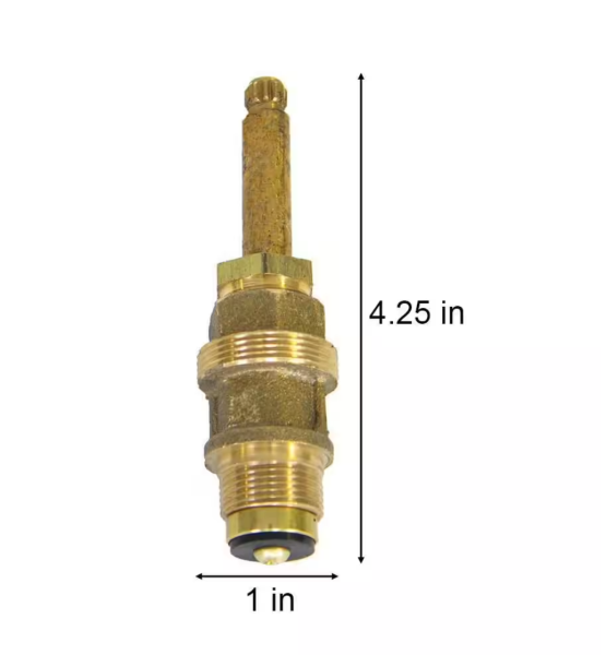 4 1/4 in. 12 pt. Broach Right Hand Only Stem for Price Pfister Replaces 910-012