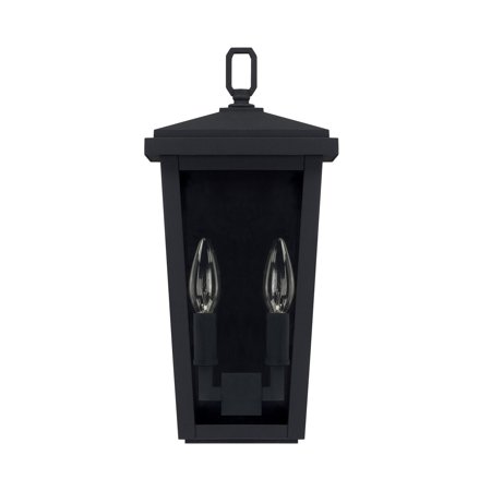 Capital Lighting Donnelly 2-light Black Outdoor Wall Lantern