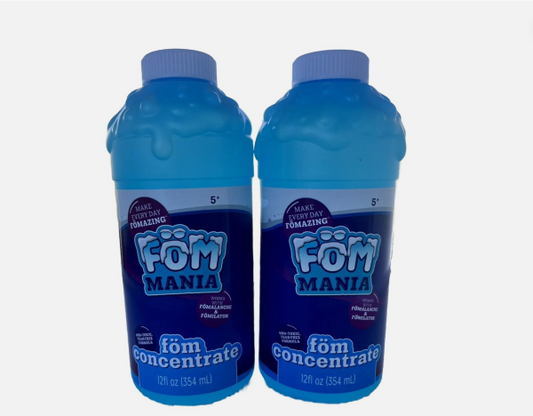 2 Bottles- Fom Mania Fomalanche Foam Refill Concentrate 12oz Non Toxic Kid Powered #3005