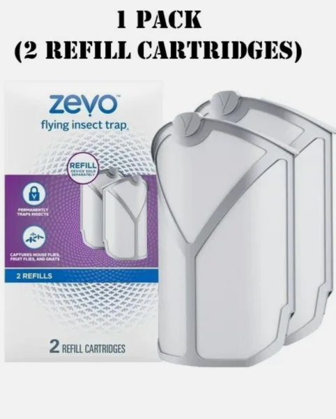   Twin Pack, 2 Cartridges Zevo Flying Insect Trap, Fly Trap Refill Cartridges