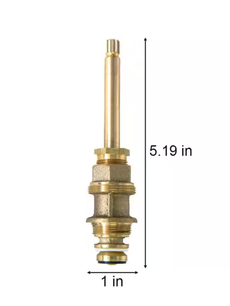 Everbilt 5 3/16 in. 12 pt Broach Diverter Stem For Price Pfister Replaces 910-382